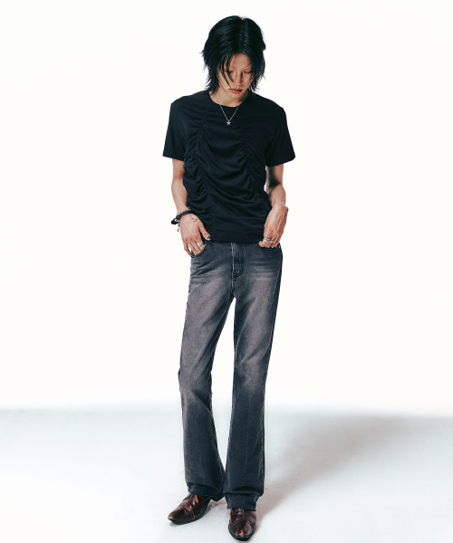 LANARCHIVE（ランアーカイブ）の「[0010] レイチェルブーツカットデニム（デニムパンツ・メンズ・ブルー/ブラック・LARGE/MEDIUM/SMALL）」の9枚目の写真