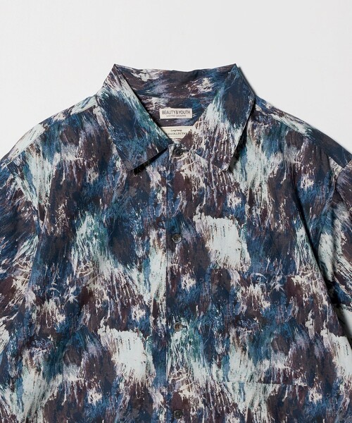 BEAUTY&YOUTH UNITED ARROWS(ビューティーアンドユースユナイテッドアローズ)の「ロンシャン ブラッシュド パターン キャンプ シャツ GRANDE型(シャツ/ブラウス・メンズ・ネイビー・S/M/L/XL)」の10枚目の写真