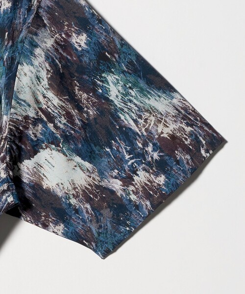 BEAUTY&YOUTH UNITED ARROWS(ビューティーアンドユースユナイテッドアローズ)の「ロンシャン ブラッシュド パターン キャンプ シャツ GRANDE型(シャツ/ブラウス・メンズ・ネイビー・S/M/L/XL)」の9枚目の写真