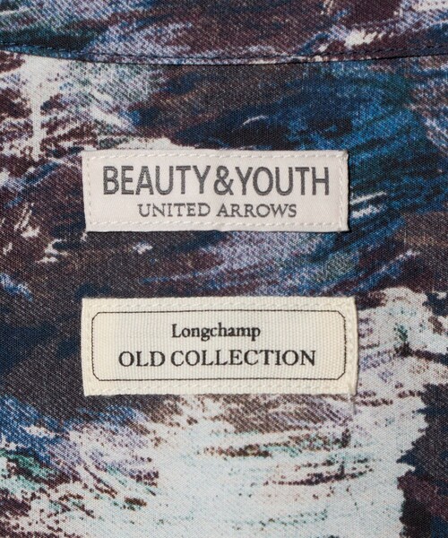 BEAUTY&YOUTH UNITED ARROWS(ビューティーアンドユースユナイテッドアローズ)の「ロンシャン ブラッシュド パターン キャンプ シャツ GRANDE型(シャツ/ブラウス・メンズ・ネイビー・S/M/L/XL)」の3枚目の写真
