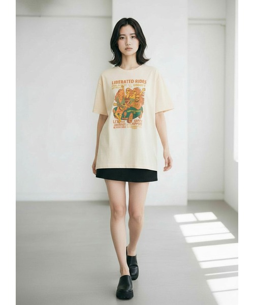 INTERPLAY(インタープレイ)の「【INTERPLAY】Happy Hippie S/S Tee Shirt(Tシャツ/カットソー・メンズ・ホワイト/ナチュラル・X-LARGE/MEDIUM)」の4枚目の写真