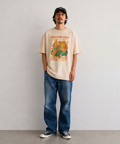 INTERPLAY(インタープレイ)の「【INTERPLAY】Happy Hippie S/S Tee Shirt(Tシャツ/カットソー・メンズ・ホワイト/ナチュラル・X-LARGE/MEDIUM)」の5枚目の写真