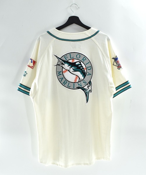 NBA/NFL/NHL/MLB(エヌビーエーエヌエフエルエヌエイチエルエムエルビー)の「【USED】90’s STARTER “MLB Miami Marlins” ベースボール ゲームシャツ(シャツ/ブラウス・メンズ・ホワイト・MEDIUM)」の7枚目の写真