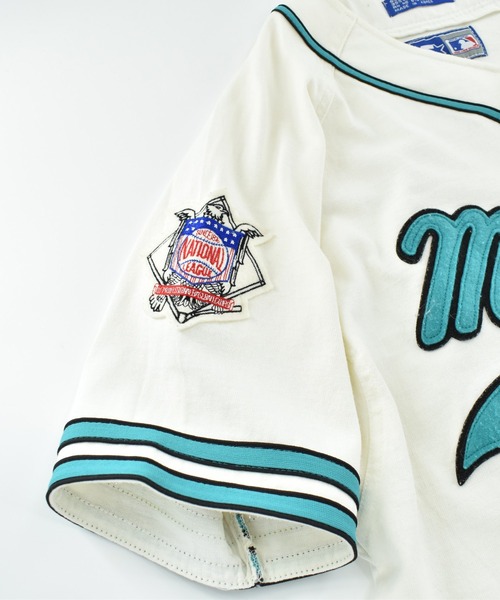 NBA/NFL/NHL/MLB(エヌビーエーエヌエフエルエヌエイチエルエムエルビー)の「【USED】90’s STARTER “MLB Miami Marlins” ベースボール ゲームシャツ(シャツ/ブラウス・メンズ・ホワイト・MEDIUM)」の3枚目の写真