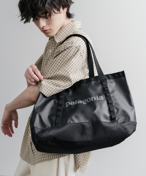 patagonia(パタゴニア)の「Patagonia パタゴニア BLACK HOLE TOTE 25L 大容量トートバッグ 無地/花柄(トートバッグ・メンズ・ホワイト/ブラック系/ブラック・FREE)」の9枚目の写真