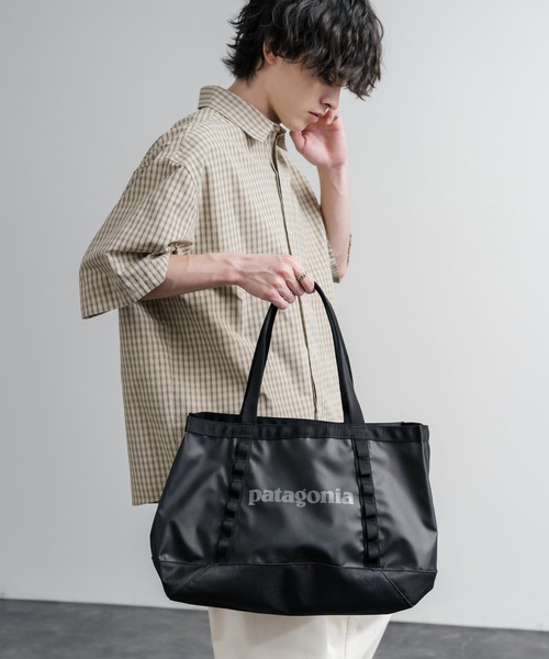 patagonia(パタゴニア)の「Patagonia パタゴニア BLACK HOLE TOTE 25L 大容量トートバッグ 無地/花柄(トートバッグ・メンズ・ホワイト/ブラック系/ブラック・FREE)」の12枚目の写真