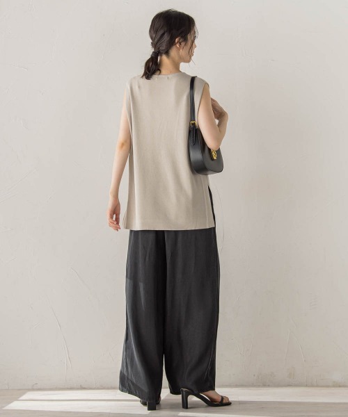 Droite lautreamont(ドロワットロートレアモン)の「Air DENIM ワイドパンツ(デニムパンツ・レディース・ブラック/ブルー/ライトグレー・S/M)」の11枚目の写真