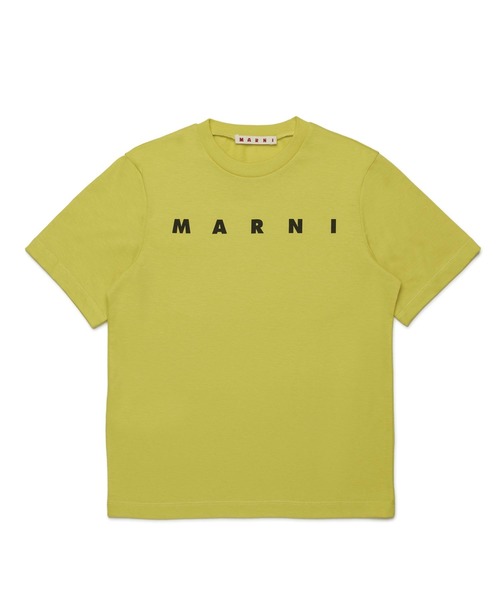 MARNI（マルニ）の「MARNI（マルニ）Kids & Junior ロゴ半袖Tシャツカットソー（Tシャツ/カットソー・キッズ・マスタード/ライトピンク/ブラウン/ホワイト・10Y/14Y/4Y/12Y/8Y/6Y）」の3枚目の写真