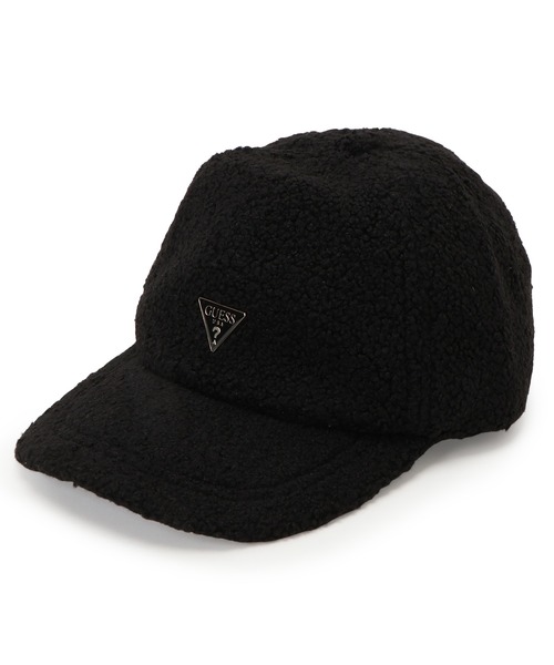 Guess(ゲス)の「TEDDY Baseball Cap 帽子 キャップ ボア(キャップ・レディース・ブラウン/ブラック・ONE SIZE)」の1枚目の写真