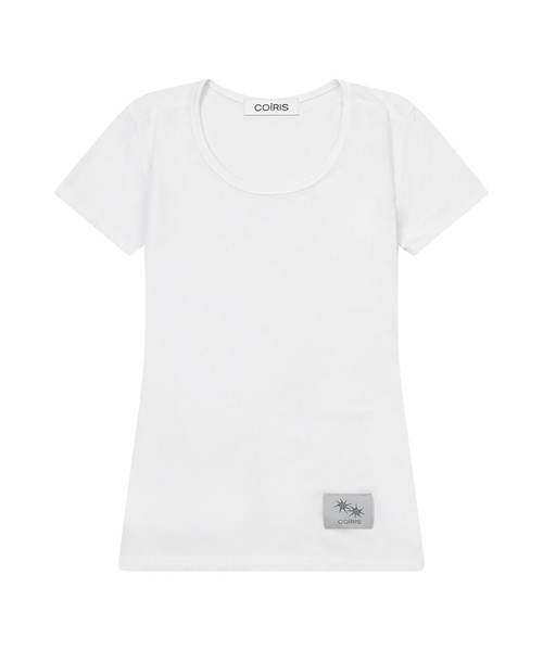 COIRIS（コイリス）の「コリミディ半袖Tシャツ（3カラー）（Tシャツ/カットソー・レディース・グレー/ホワイト/ブラック・FREE）」の2枚目の写真