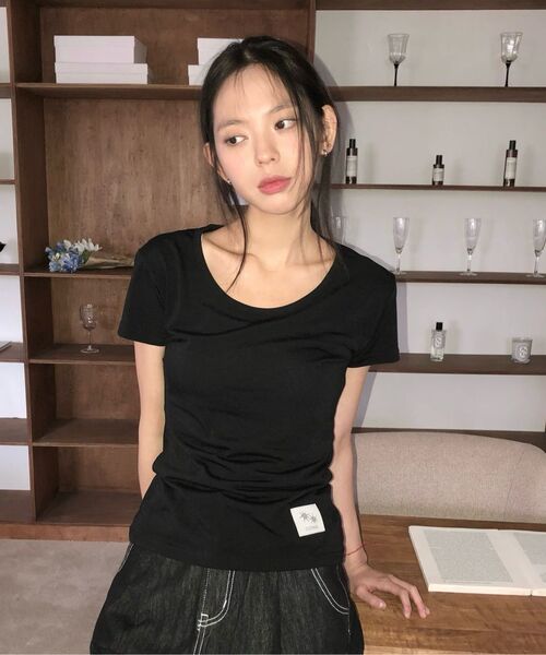 COIRIS（コイリス）の「コリミディ半袖Tシャツ（3カラー）（Tシャツ/カットソー・レディース・グレー/ホワイト/ブラック・FREE）」の22枚目の写真