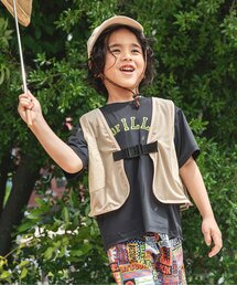BREEZE | 【接触冷感/サマーエール】冷っほーい！保冷剤ベスト付き半袖Tシャツ_UVカット(Tシャツ/カットソー)