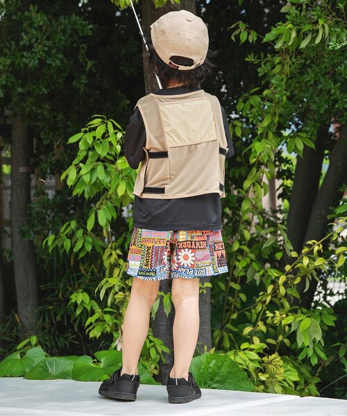 BREEZE（ブリーズ）の「【接触冷感/サマーエール】冷っほーい！保冷剤ベスト付き半袖Tシャツ_UVカット（Tシャツ/カットソー・キッズ・ブラック/オフホワイト・120/140/130/90/80/110/100）」の20枚目の写真