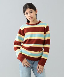 こども ビームス（コドモビームス）の「【別注】LOGAN Knitting Mills / マルチカラー ニット 2026FW（100～150cm）（ニット/セーター）」