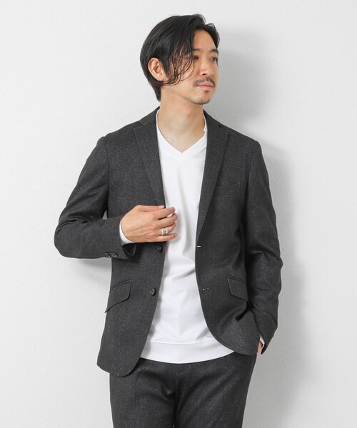 NOLLEY’S(ノーリーズ)の「《ビジカジ対応》シルケットスムース Vネック ドレスロンT 26AW(Tシャツ/カットソー・メンズ・ホワイト/ライトベージュ/グレー・XXL/XL/L/M/S)」の13枚目の写真