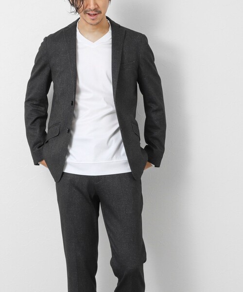 NOLLEY’S(ノーリーズ)の「《ビジカジ対応》シルケットスムース Vネック ドレスロンT 26AW(Tシャツ/カットソー・メンズ・ホワイト/ライトベージュ/グレー・XXL/XL/L/M/S)」の14枚目の写真