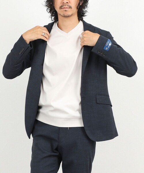 NOLLEY’S(ノーリーズ)の「《ビジカジ対応》シルケットスムース Vネック ドレスロンT 26AW(Tシャツ/カットソー・メンズ・ホワイト/ライトベージュ/グレー・XXL/XL/L/M/S)」の19枚目の写真