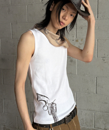 Gunslinger Sleeveless (White)