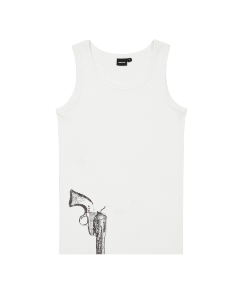 AAKAM(アーカム)の「Gunslinger Sleeveless (White)(Tシャツ/カットソー・レディース・その他・1/2)」の3枚目の写真
