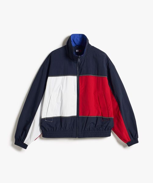 tommy jeans（トミー ジーンズ）の「フラッグハイネックジャケット（ブルゾン・レディース・ネイビー・MEDIUM/X-SMALL/SMALL）」の7枚目の写真