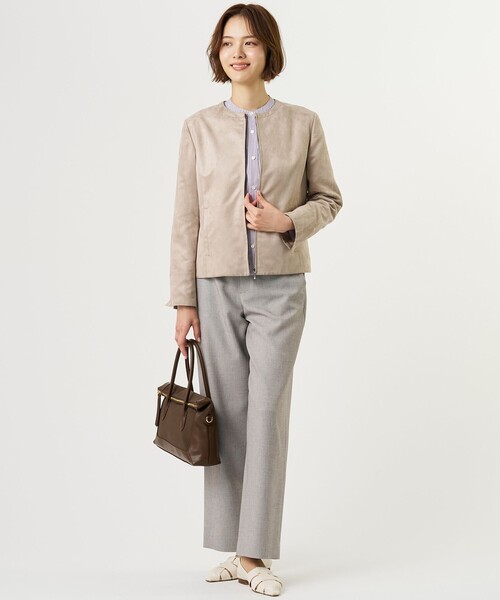 J.PRESS Ladies(J.プレス レディス)の「MULTI DRY クロス ワイド パンツ(その他パンツ・レディース・ネイビー系/ライトグレー系・XS/S/XXS)」の9枚目の写真