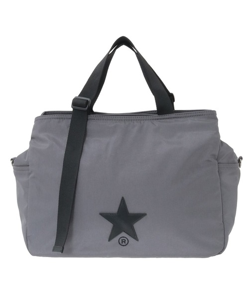 CONVERSE TOKYO(コンバーストウキョウ)の「BIG POCKET NYLON TOTE BAG(トートバッグ・レディース・ブラック/ブラウン/グレー・FREE)」の2枚目の写真