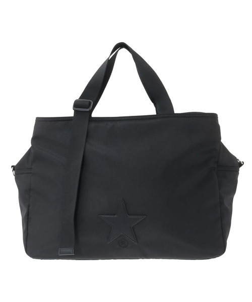 CONVERSE TOKYO(コンバーストウキョウ)の「BIG POCKET NYLON TOTE BAG(トートバッグ・レディース・ブラック/ブラウン/グレー・FREE)」の1枚目の写真