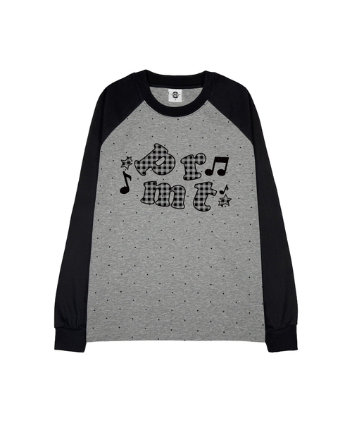 PRIMATE(プライメイト)の「NOTEドットラグランロングスリーブ3カラー(Tシャツ/カットソー・メンズ・ピンク/ブルー/ミックスグレー・SMALL/MEDIUM)」の2枚目の写真