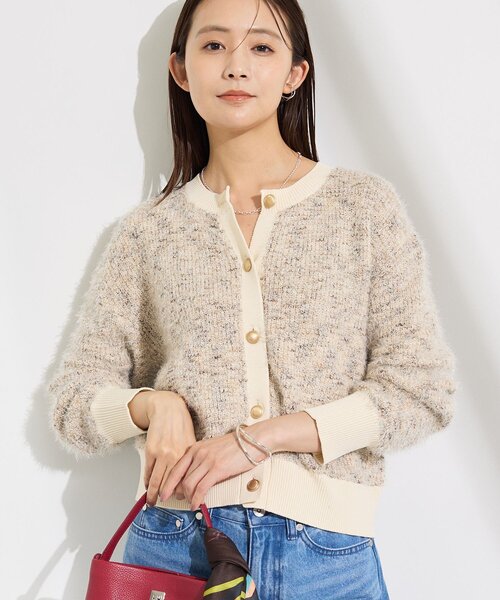 INDIVI(インディヴィ)の「【華やか/ラメ混】ツイード調カーディガン(カーディガン/ボレロ・レディース・ベージュ系その他6/ブルー系その他5・05/38/34/13/15 /19)」の11枚目の写真