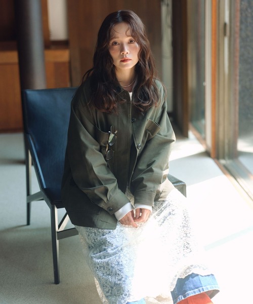 GLOBAL WORK(グローバルワーク)の「高山直子さんコラボ/レイヤードレーススカート/EiiS/577659(スカート・レディース・ホワイト系その他3・X-SMALL)」の2枚目の写真