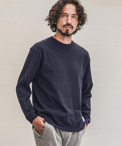 wjk reluxe(ダブルジェーケーリラックス)の「mlt5793- Embroidered 10oz Long Sleeve T Shirt ロングスリーブTシャツ(WR26W-28)(Tシャツ/カットソー・メンズ・ホワイト/ブラック/ネイビー・XL/L/M)」の3枚目の写真