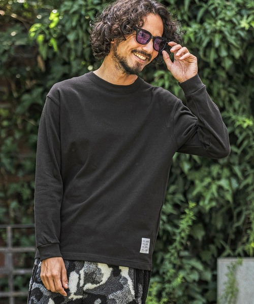 wjk reluxe(ダブルジェーケーリラックス)の「mlt5793- Embroidered 10oz Long Sleeve T Shirt ロングスリーブTシャツ(WR26W-28)(Tシャツ/カットソー・メンズ・ホワイト/ブラック/ネイビー・XL/L/M)」の2枚目の写真