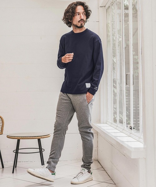 wjk reluxe(ダブルジェーケーリラックス)の「mlt5793- Embroidered 10oz Long Sleeve T Shirt ロングスリーブTシャツ(WR26W-28)(Tシャツ/カットソー・メンズ・ホワイト/ブラック/ネイビー・XL/L/M)」の12枚目の写真