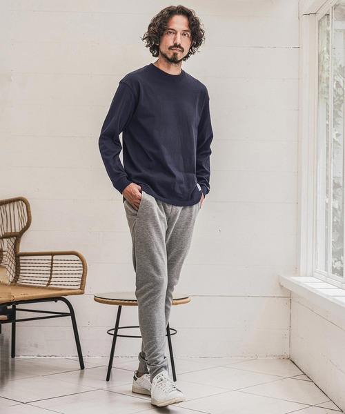 wjk reluxe(ダブルジェーケーリラックス)の「mlt5793- Embroidered 10oz Long Sleeve T Shirt ロングスリーブTシャツ(WR26W-28)(Tシャツ/カットソー・メンズ・ホワイト/ブラック/ネイビー・XL/L/M)」の13枚目の写真
