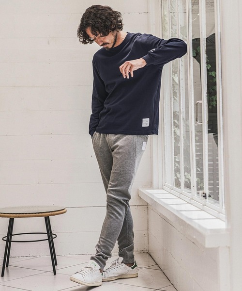 wjk reluxe(ダブルジェーケーリラックス)の「mlt5793- Embroidered 10oz Long Sleeve T Shirt ロングスリーブTシャツ(WR26W-28)(Tシャツ/カットソー・メンズ・ホワイト/ブラック/ネイビー・XL/L/M)」の14枚目の写真