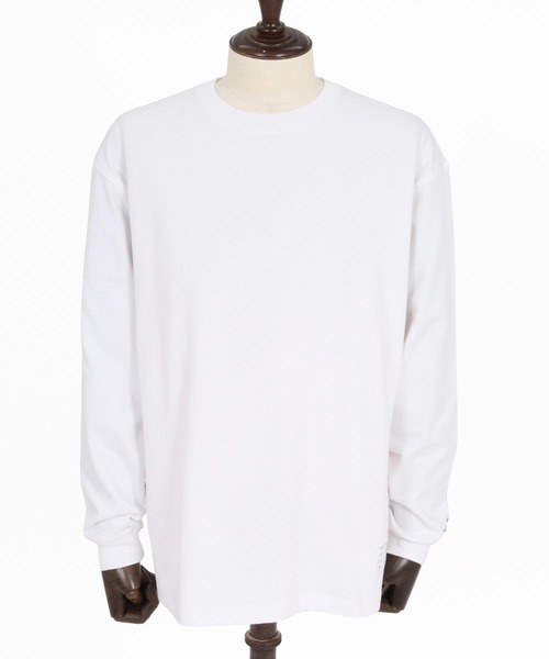 wjk reluxe(ダブルジェーケーリラックス)の「mlt5793- Embroidered 10oz Long Sleeve T Shirt ロングスリーブTシャツ(WR26W-28)(Tシャツ/カットソー・メンズ・ホワイト/ブラック/ネイビー・XL/L/M)」の22枚目の写真