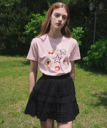 Fruity Artwork T-shirt (pink)