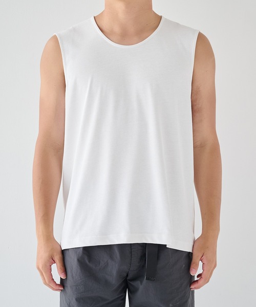PUBLIC TOKYO(パブリックトウキョウ)の「極-3℃サンガードタンクトップ(Tシャツ/カットソー・メンズ・ブラック/ホワイト・1/2)」の17枚目の写真