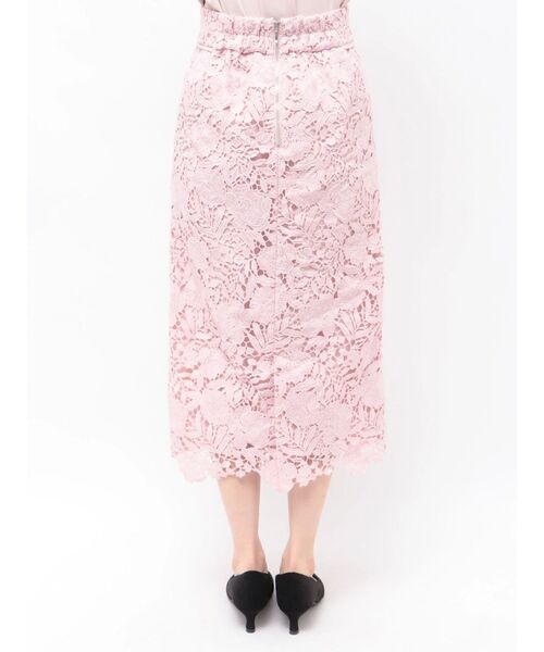 TONAL(トーナル)の「ケミカルレースパイピングタイトスカート(スカート・レディース・アイボリー/ピンク/ネイビー・MEDIUM/SMALL)」の17枚目の写真