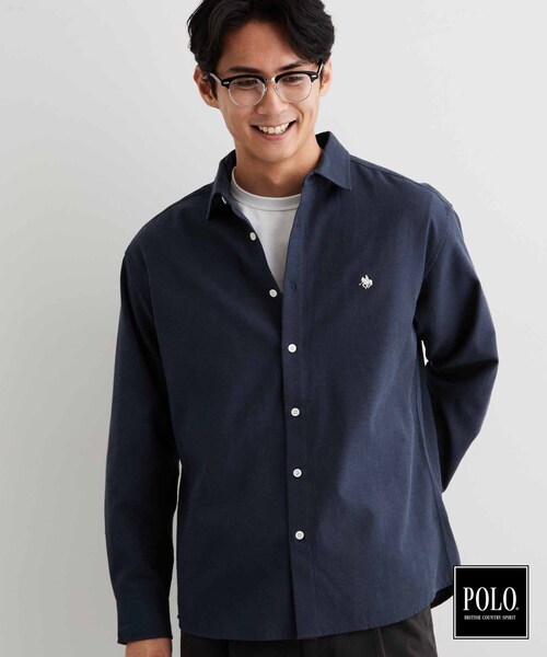 POLO BCS（ポロ ビーシーエス）の「POLO BCS/アソート長袖シャツ（シャツ/ブラウス・メンズ・ベージュ系5/グレー/ブルー系7/ネイビー/グレー系その他2/ダークブラウン系1・02/03/04）」の5枚目の写真