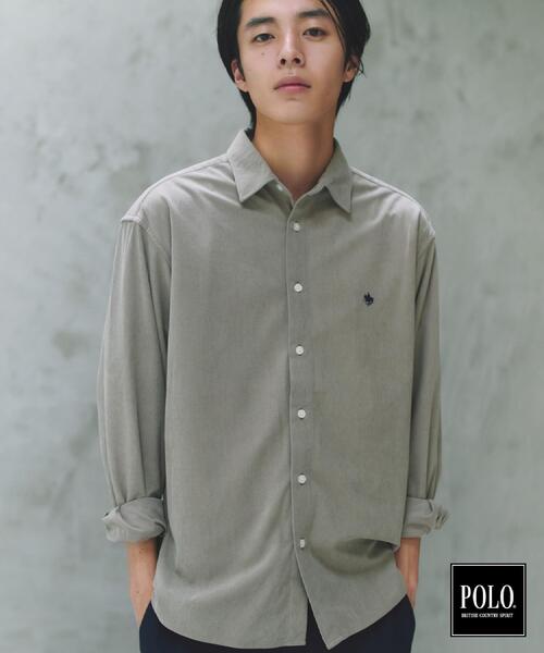 POLO BCS（ポロ ビーシーエス）の「POLO BCS/アソート長袖シャツ（シャツ/ブラウス・メンズ・ベージュ系5/グレー/ブルー系7/ネイビー/グレー系その他2/ダークブラウン系1・02/03/04）」の8枚目の写真