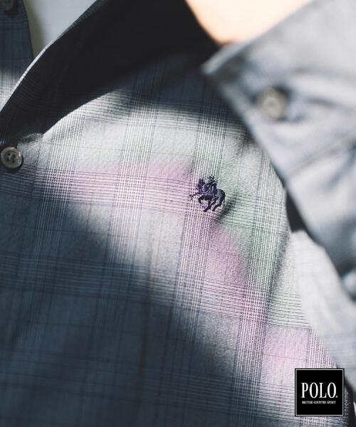 POLO BCS（ポロ ビーシーエス）の「POLO BCS/アソート長袖シャツ（シャツ/ブラウス・メンズ・ベージュ系5/グレー/ブルー系7/ネイビー/グレー系その他2/ダークブラウン系1・02/03/04）」の10枚目の写真
