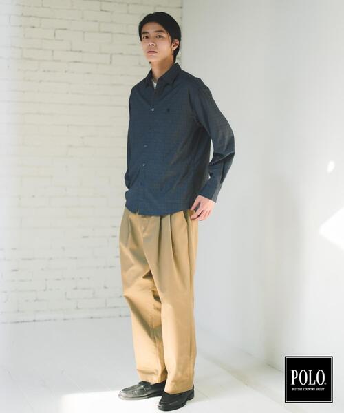 POLO BCS（ポロ ビーシーエス）の「POLO BCS/アソート長袖シャツ（シャツ/ブラウス・メンズ・ベージュ系5/グレー/ブルー系7/ネイビー/グレー系その他2/ダークブラウン系1・02/03/04）」の11枚目の写真
