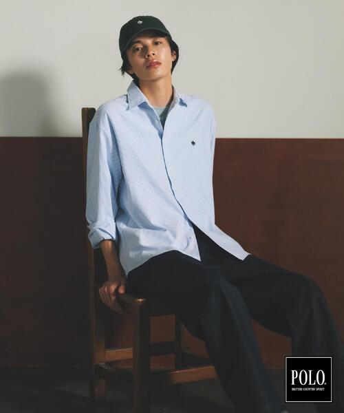 POLO BCS（ポロ ビーシーエス）の「POLO BCS/アソート長袖シャツ（シャツ/ブラウス・メンズ・ベージュ系5/グレー/ブルー系7/ネイビー/グレー系その他2/ダークブラウン系1・02/03/04）」の15枚目の写真