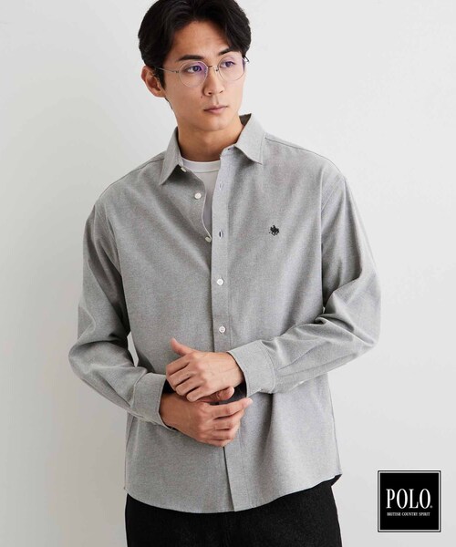 POLO BCS（ポロ ビーシーエス）の「POLO BCS/アソート長袖シャツ（シャツ/ブラウス・メンズ・ベージュ系5/グレー/ブルー系7/ネイビー/グレー系その他2/ダークブラウン系1・02/03/04）」の16枚目の写真