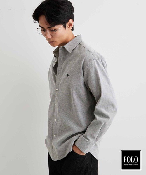 POLO BCS（ポロ ビーシーエス）の「POLO BCS/アソート長袖シャツ（シャツ/ブラウス・メンズ・ベージュ系5/グレー/ブルー系7/ネイビー/グレー系その他2/ダークブラウン系1・02/03/04）」の17枚目の写真