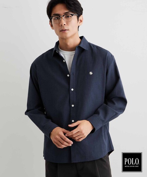 POLO BCS（ポロ ビーシーエス）の「POLO BCS/アソート長袖シャツ（シャツ/ブラウス・メンズ・ベージュ系5/グレー/ブルー系7/ネイビー/グレー系その他2/ダークブラウン系1・02/03/04）」の20枚目の写真