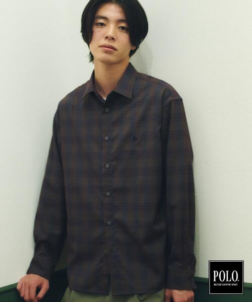 POLO BCS（ポロ ビーシーエス）の「POLO BCS/アソート長袖シャツ（シャツ/ブラウス・メンズ・ベージュ系5/グレー/ブルー系7/ネイビー/グレー系その他2/ダークブラウン系1・02/03/04）」の3枚目の写真