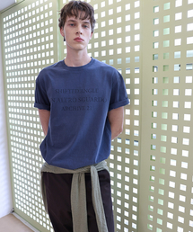 ANYTIME LOREAK（エニタイムロレーク）の「SEDUM WASHED HALF T-SHIRT - VINTAGE BLUE（Tシャツ/カットソー）」