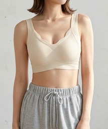 COCOMOMO（ココモモ）の「ノンワイヤーシームレスブラ 昼夜兼用 ノンワイヤーブラ ナイトブラ シームレスブラ 脇高ブラ ブラジャー 幅広ストラップ Uバック インナー ホールド ホックなし（ブラジャー）」
